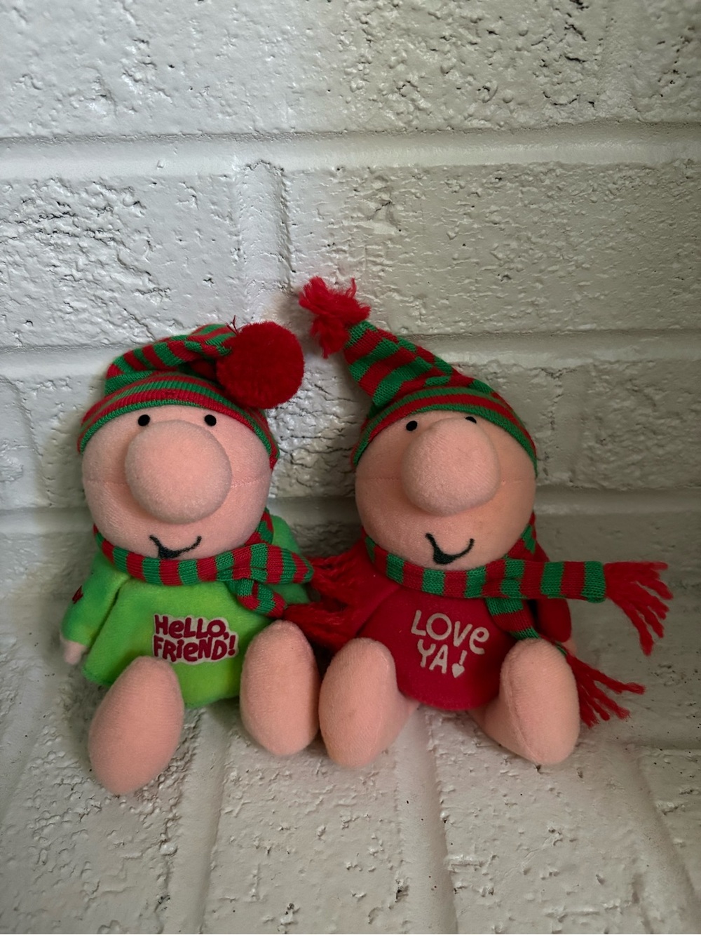 Ziggy American Greetings 1980’s Vintage Plush Set of 2 .. Love Ya & Hello Friend